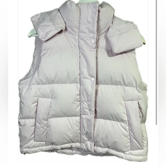 Lululemon Wunder Puff Cropped Vest With Hood in Meadowsweet Pink Size 6 - Picture 5 of 6